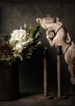 Decoboard witte bloem met ornament, Ophalen of Verzenden, Nieuw