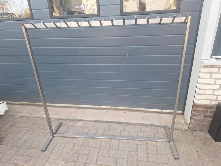 Rvs kapstokken meerdere op voorraad, Huis en Inrichting, Woonaccessoires | Kapstokken, Zo goed als nieuw, Wandkapstok, Minder dan 100 cm