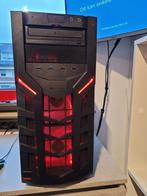 AMD Game PC met rood licht, Computers en Software, Ophalen, 750GB, Gaming, HDD