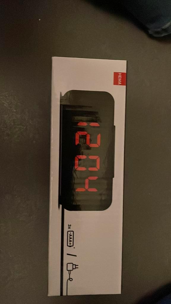 HEMA wekker wireless en met draad optie, Witgoed en Apparatuur, Wekkers, Nieuw, Digitaal, Ophalen