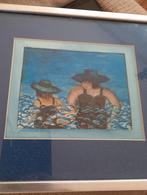 Klein en mooi tekening ingelijst, Ophalen of Verzenden, Minder dan 50 cm, Tekening, Minder dan 50 cm