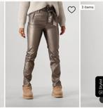 Knit-ted francis vegan leather broek M., Maat 38/40 (M), Bruin, Ophalen of Verzenden, Zo goed als nieuw
