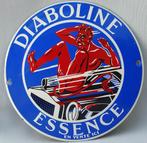 Emaille deurpostje Diaboline Essence Oil, Ophalen of Verzenden, Zo goed als nieuw, Reclamebord