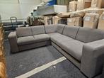 Hoekbank - grijs - textiel, 125 cm of meer, 125 cm of meer, Zo goed als nieuw, Info@homefriesland.nl