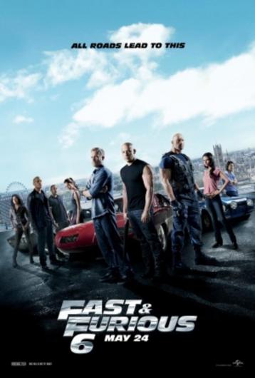FAST  &  FURIOUS  6      filmposter. beschikbaar voor biedingen