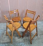 44 x Vintage houten klapstoelen cafe horeca bistro stoelen, Huis en Inrichting, Stoelen, Ophalen of Verzenden, Zo goed als nieuw