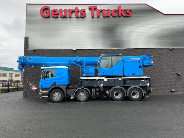 Scania P420 8X4 + LIEBHERR LTF 1045-4.1 KRAAN/KRAN/CRANE/GRU, Auto's, Vrachtwagens, Bedrijf, ABS, Airconditioning, Elektrische buitenspiegels