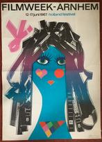 Grote Origenele affiche filmdagen Arnhem 1979, Ophalen of Verzenden, Gelezen, Grafische vormgeving