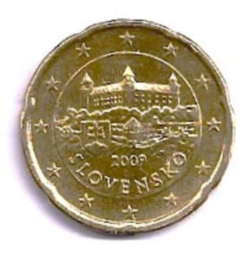 20 eurocent Slowakije Slovensko - 2009 - zeer fraai (2) beschikbaar voor biedingen
