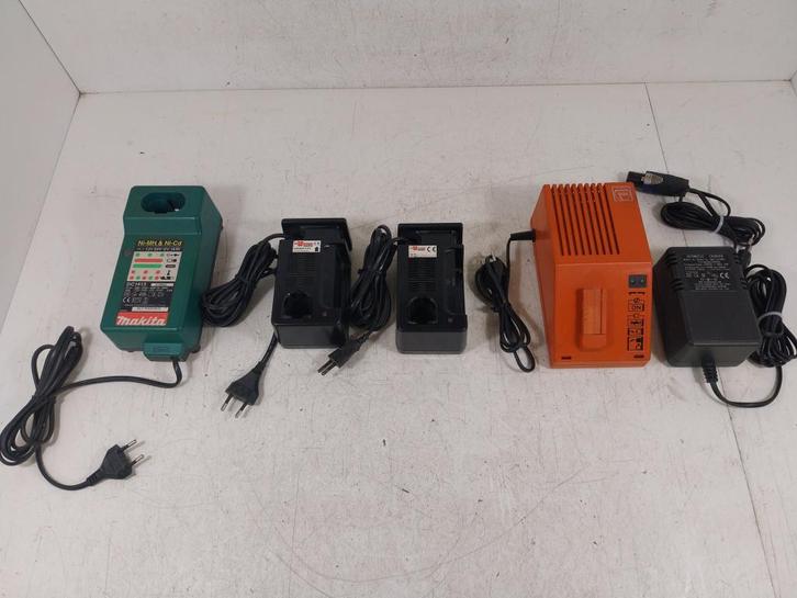 Diverse acculaders vele merken Fein, Makita en Wurth, Doe-het-zelf en Verbouw, Gereedschap | Machine-onderdelen en Toebehoren