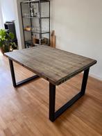 Steigerhouten tafel te koop, 100 tot 150 cm, Gebruikt, Rechthoekig, Ophalen