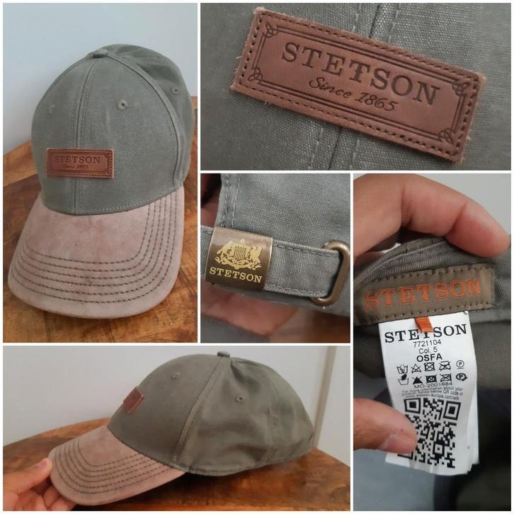 Stetson Pet - Leer Suède, Kleding | Heren, Hoeden en Petten, Pet, One size fits all, Ophalen of Verzenden
