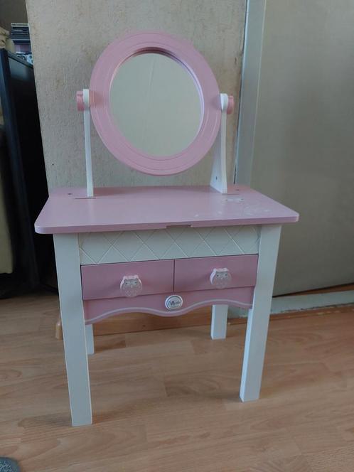 Meisjes Kaptafel, Huis en Inrichting, Tafels | Kaptafels, Zo goed als nieuw, Minder dan 100 cm, Minder dan 50 cm, Hout, Ophalen