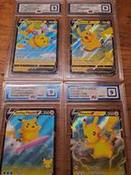 4 Graded pikachu pokemonkaarten, Ophalen of Verzenden, Nieuw, Meerdere kaarten