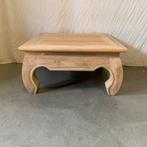 Opium salontafel - massief teakhout - 70 x 70 cm – TTM Wonen, 50 tot 100 cm, Www.ttmwonen.nl, Nieuw, Landelijk