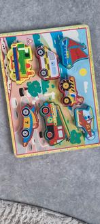 Voertuigen Puzzel Houten Inlegpuzzel, 2 tot 4 jaar, Gebruikt, 10 tot 50 stukjes, Ophalen of Verzenden