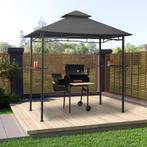 Barbecue paviljoen 240x150x255 cm staal antraciet, Tuin en Terras, Partytenten, Nieuw, Paviljoen, Minder dan 5 meter, Ophalen of Verzenden