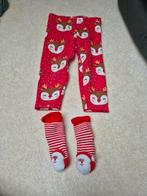 kerstbroek en sokjes maat 86, Ophalen of Verzenden, Zo goed als nieuw, Broekje