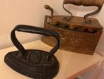 Antiek koperen strijkbout (kooltjes) + gratis model, Antiek en Kunst, Antiek | Koper en Brons, Ophalen