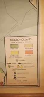 Oude schoolkaart noord Holland, Ophalen of Verzenden, Zo goed als nieuw