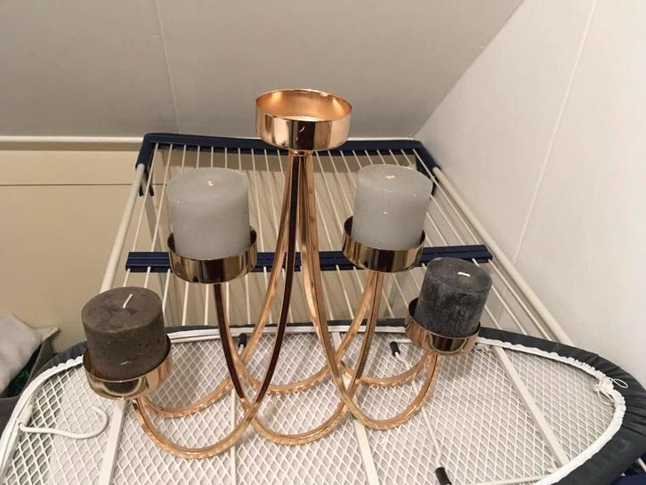 Luxe Kandelaar Eric Kuster Stijl, Huis en Inrichting, Woonaccessoires | Kandelaars en Kaarsen, Zo goed als nieuw, Kandelaar, Minder dan 25 cm