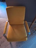 Stoffen oker gele stoel te koop ,zo goed als nieuw, Huis en Inrichting, Stoelen, Ophalen, Overige kleuren, Zo goed als nieuw, Eén