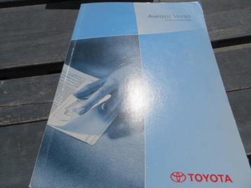 Nieuw instructieboek Toyota Avensis Verso 2001, 318 blz beschikbaar voor biedingen
