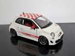 Abarth 500 wit 1/24 Bburago Fiat, Hobby en Vrije tijd, Modelauto's | 1:24, Ophalen of Verzenden, Bburago, Zo goed als nieuw, Auto