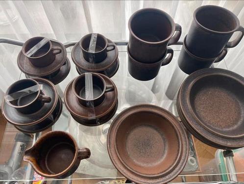 Arabia Fins Ruska design thee - espresso kop en schotel set, Antiek en Kunst, Antiek | Servies compleet, Ophalen of Verzenden