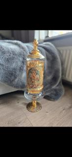 Antieke apothekerspot met bladgoud., Ophalen of Verzenden