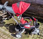 Kinderdriewieler met Duwstuur, (Rood), Ophalen of Verzenden, Nieuw, Duwstang