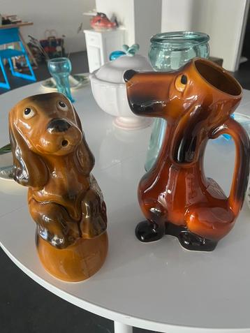 Vintage teckel /   basset karaffen izgst beschikbaar voor biedingen