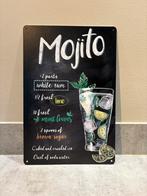 Mancave Bar Café Wanddecoratie metalen bordje Mojoti, Ophalen of Verzenden, Zo goed als nieuw, Reclamebord