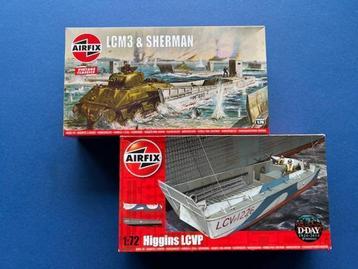 Airfix LCM Sherman LCVP D-day set 1/72 beschikbaar voor biedingen