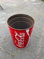 Prullenbak/groot blik Coca Cola verzameling, Ophalen, Gebruikt, Overige typen, Overige merken