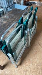 set 4 stoelen voor camping of terras, Tuin en Terras, Ophalen, Gebruikt, Aluminium