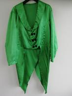 Carnaval Groene heren slipjas, Ophalen of Verzenden, Gedragen, Maat 48/50 (M), Kleding