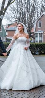 OP MAAT GEMAAKTE TROUWJURK, Ophalen of Verzenden, Zo goed als nieuw, Wit, Trouwjurk