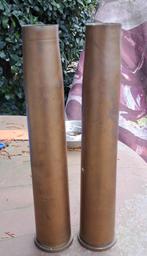 2 koperen granaathulzen, Verzamelen, Ophalen of Verzenden, Nederland, Overige typen