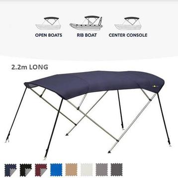 Gloednieuw Bimini top zwart 220cm lang beschikbaar voor biedingen