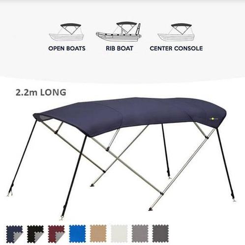Gloednieuw Bimini top zwart 220cm lang, Watersport en Boten, Bootonderdelen, Nieuw, Ophalen of Verzenden