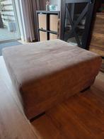 Grijze/Olijfgroene Poef - 80x80x43cm, Ophalen, Vierkant, 75 tot 100 cm, Zo goed als nieuw