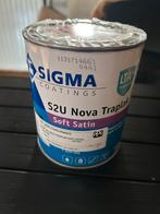 Sigma s2U Nova traplak 1 lt ral 9005 (Tiefschwarz), Doe-het-zelf en Verbouw, Verf, Beits en Lak, Minder dan 5 liter, Ophalen of Verzenden