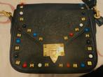 Zwart tasje met kleurrijke details en strap, Verzenden, Zo goed als nieuw, Zwart, Schoudertasje