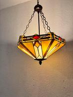 Tiffany Art Deco hanglamp glas in lood, Ophalen of Verzenden