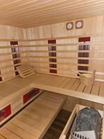 Luxe Cquel Combi Sauna – Finse Sauna & Infrarood | 4–6 pers., Sport en Fitness, Sauna, Ophalen, Gebruikt, Complete sauna