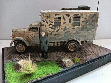 Diorama Duitse Radio Truck  beschikbaar voor biedingen