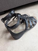 Nette open schoenen sandalen leer Verhulst maat 40,5 (7), Kleding | Dames, Schoenen, Ophalen of Verzenden, Zo goed als nieuw, Zwart