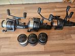Shimano 8010 baitrunner 3 stuks met reserve spoelen, Watersport en Boten, Hengelsport | Karpervissen, Ophalen of Verzenden, Zo goed als nieuw
