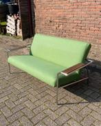 Gelderland 4735 | vintage bankje | Ploegwool groen, Metaal, Info@andriesign.nl, 150 tot 200 cm, Tweepersoons